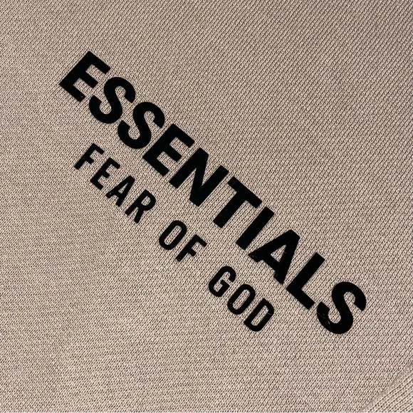 Fear of God Essentials Fleece Hoodie Desert Sand (With Pockets) Size XL